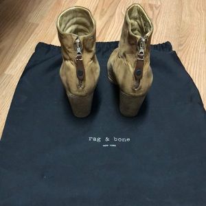 Rag & Bone Newbury boots in tan nubuck